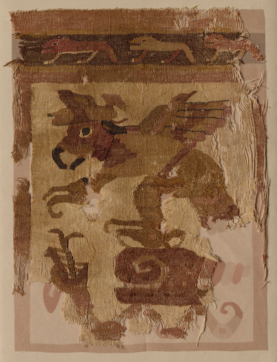 Textilfragment av Unknown artist