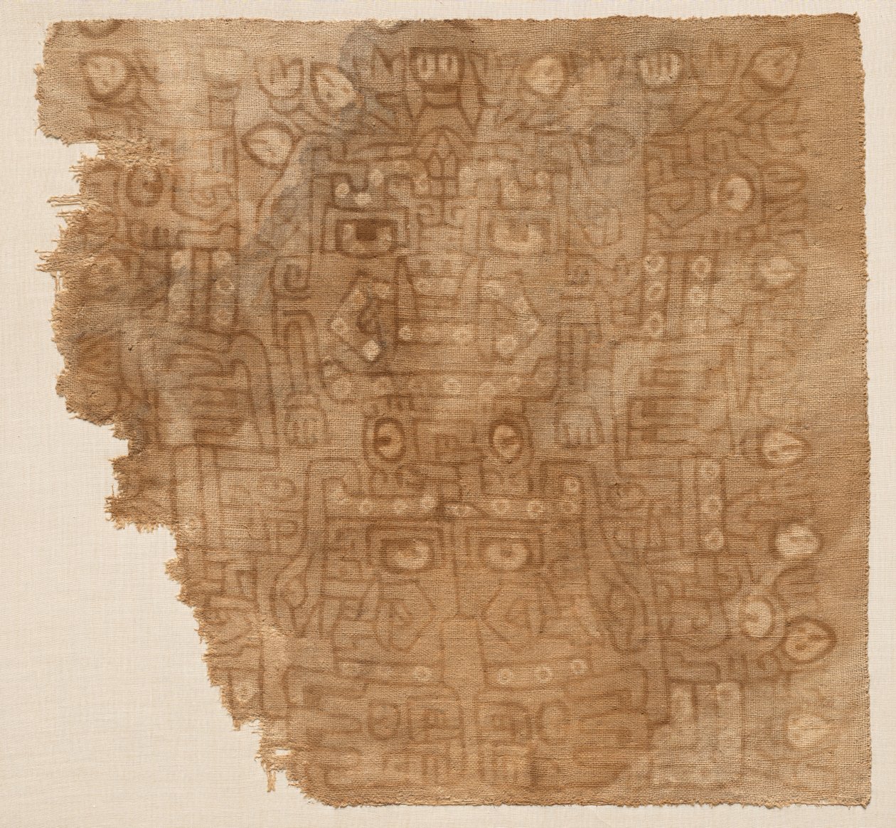 Textilfragment med bomullsgudinna av Unknown artist