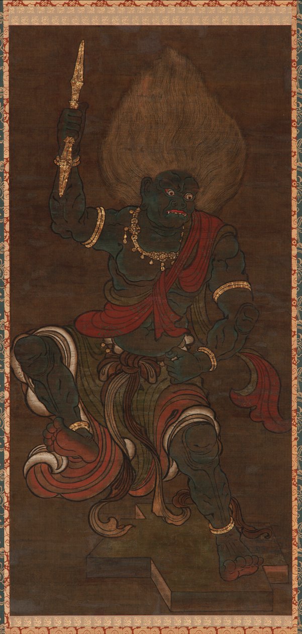 Yaksha Form av Vajrapani (blå mat) av Unknown artist