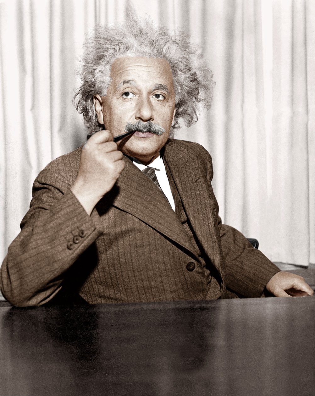 Albert Einstein i Princeton, USA av Unknown photographer