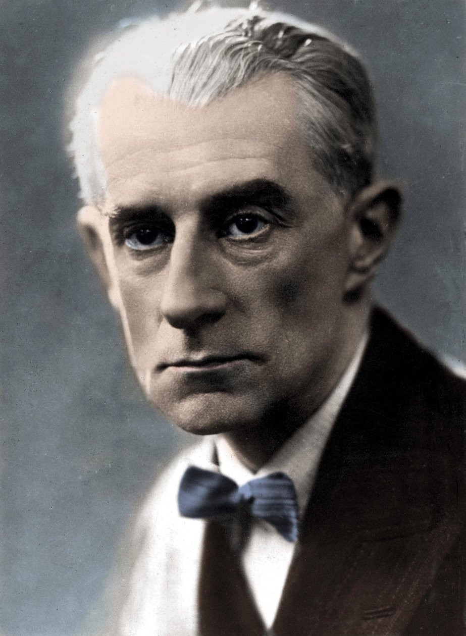 Porträtt av kompositören Maurice Ravel. av Unknown photographer