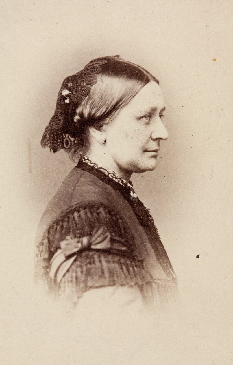 Porträtt av Clara Schumann av Unknown photographer