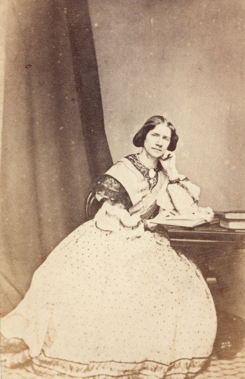 Porträtt av Jenny Lind Goldschmidt av Unknown photographer