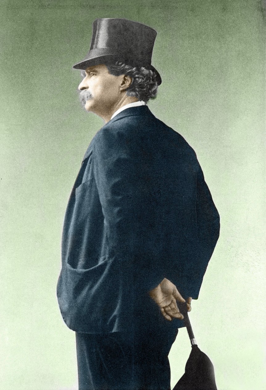 Porträtt av Mark Twain (1835-1910) av Unknown photographer