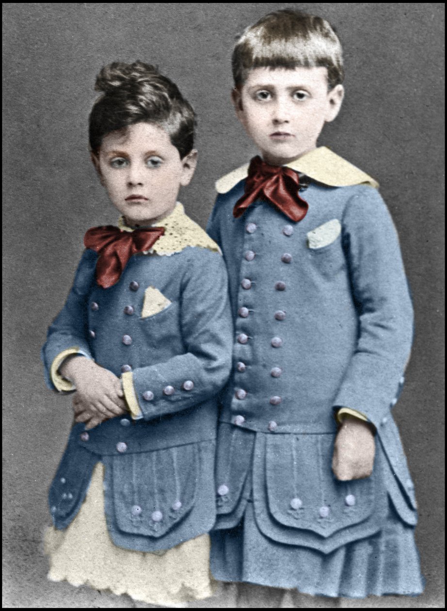 Robert och Marcel Proust barn 1877. av Unknown photographer
