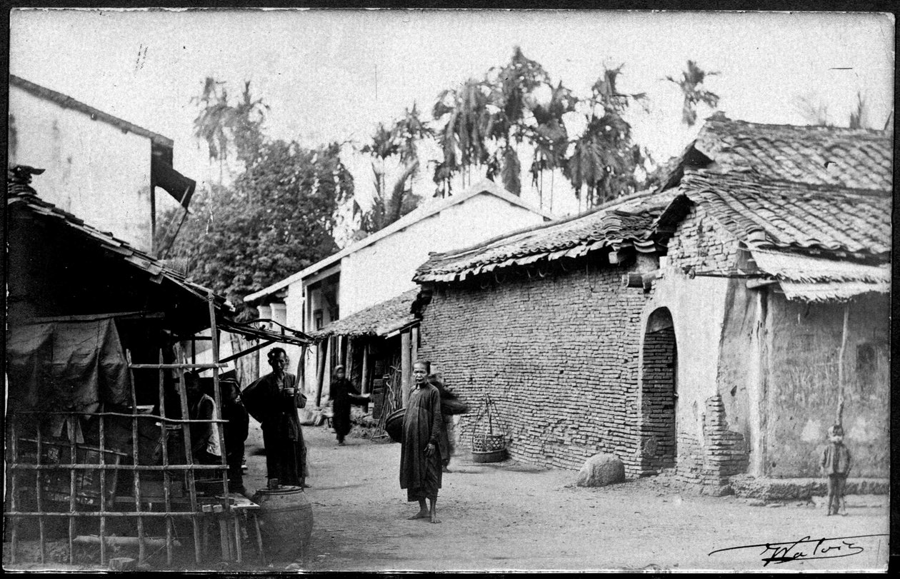 Tonkin Village v. 1890. av Unknown photographer