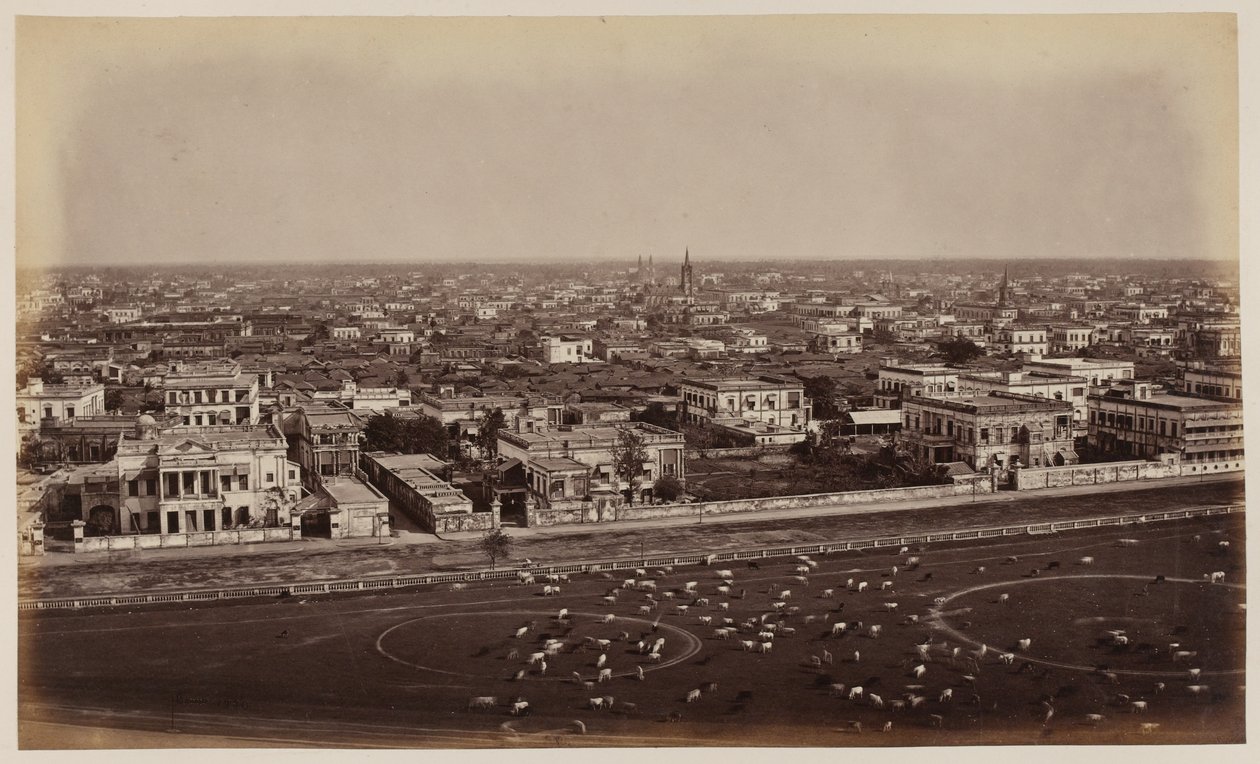 "Utsikt från Ochterlony-monumentet", Calcutta av Unknown photographer