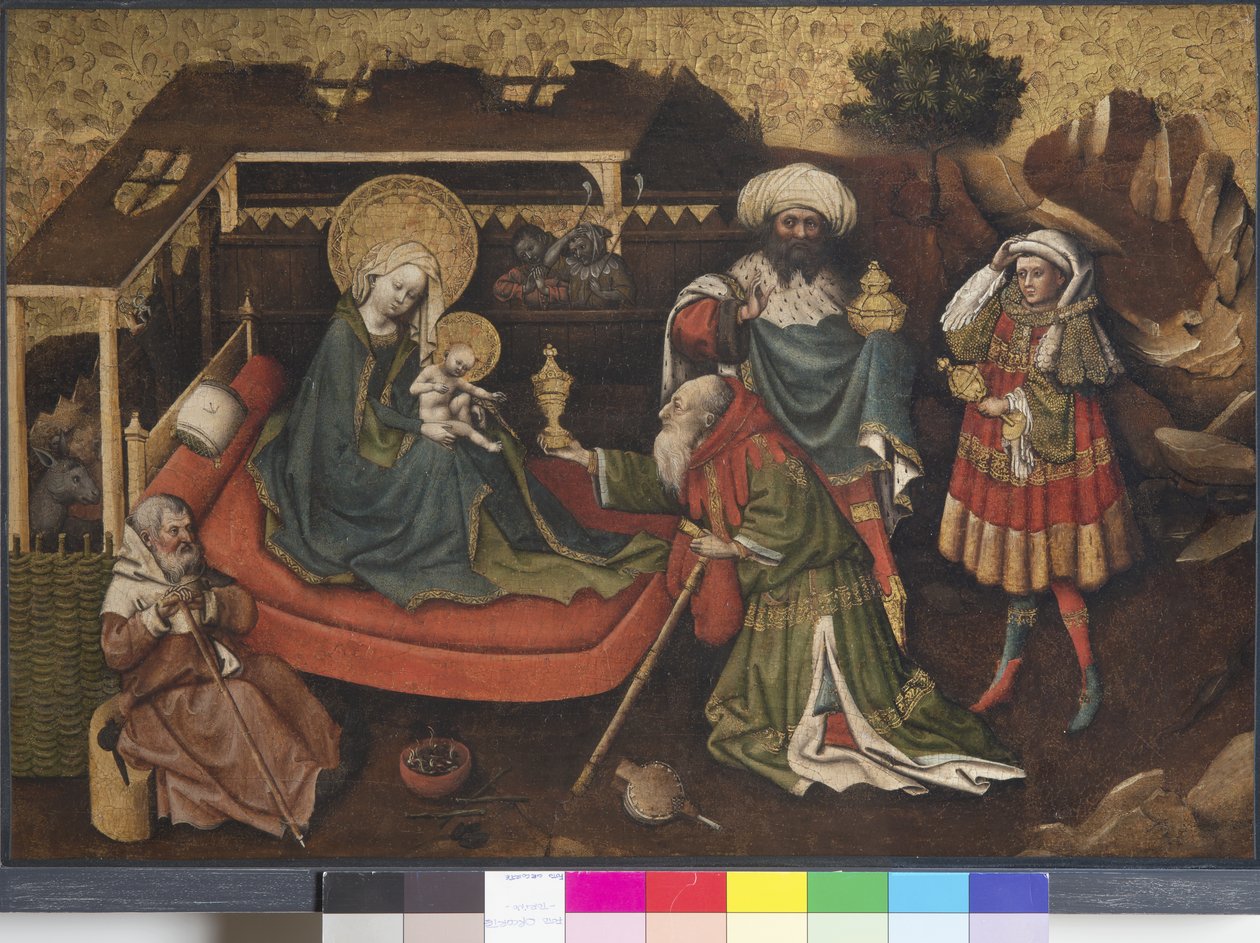 Tillbedjan av Magi av Upper Rheinish Master