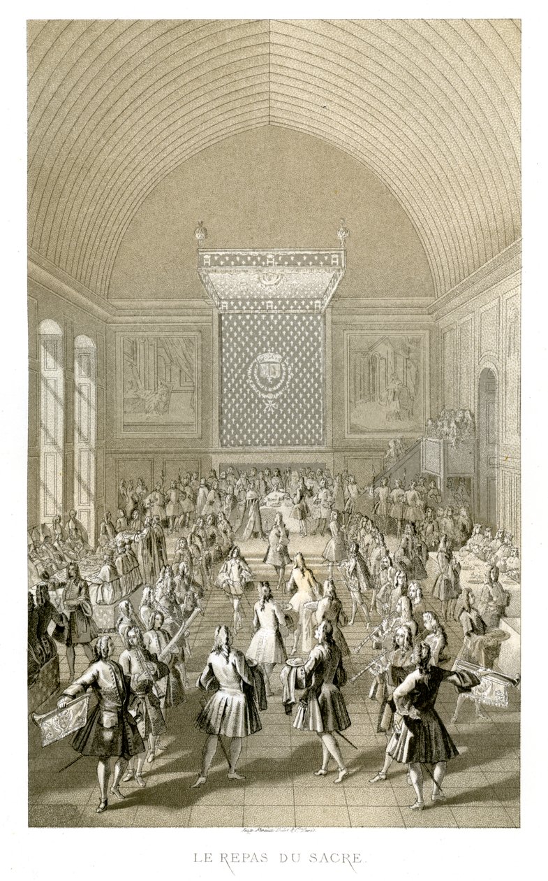 Kröningsmåltiden, 1715, 1885. av Urrabieta