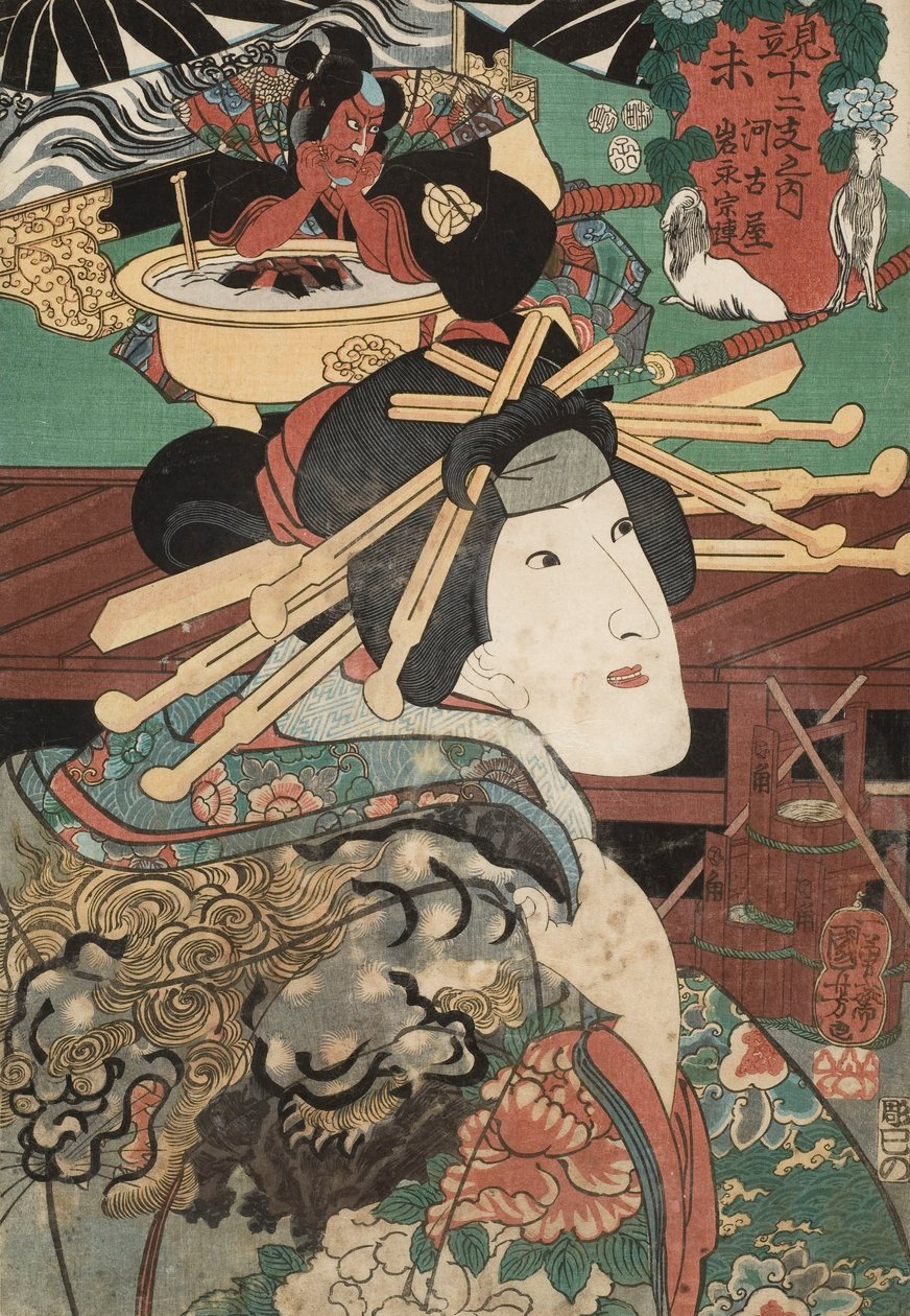 Träsnitt av Utagawa Kuniyoshi