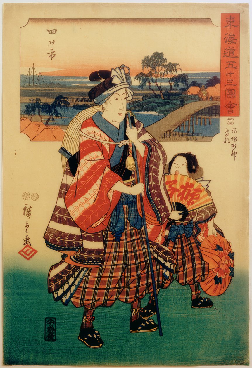 Yokkaichi av Utagawa Hiroshige