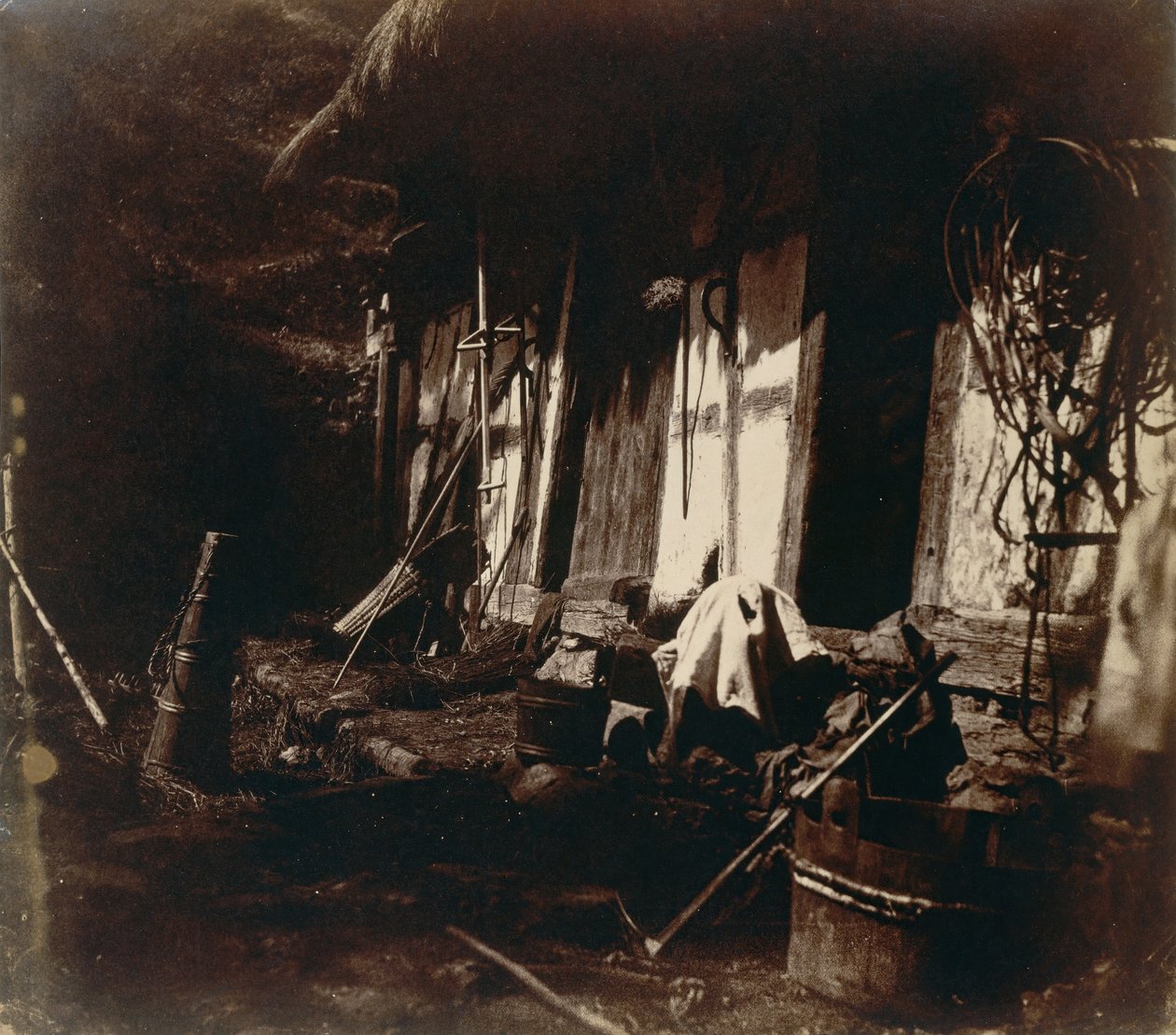 [Gårdsscen], 1850-54. av V. Dijon