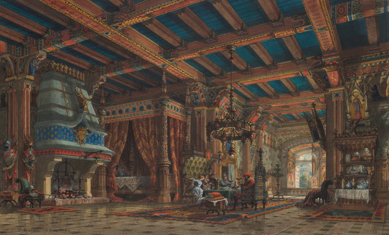 Château interiör av V. Germain