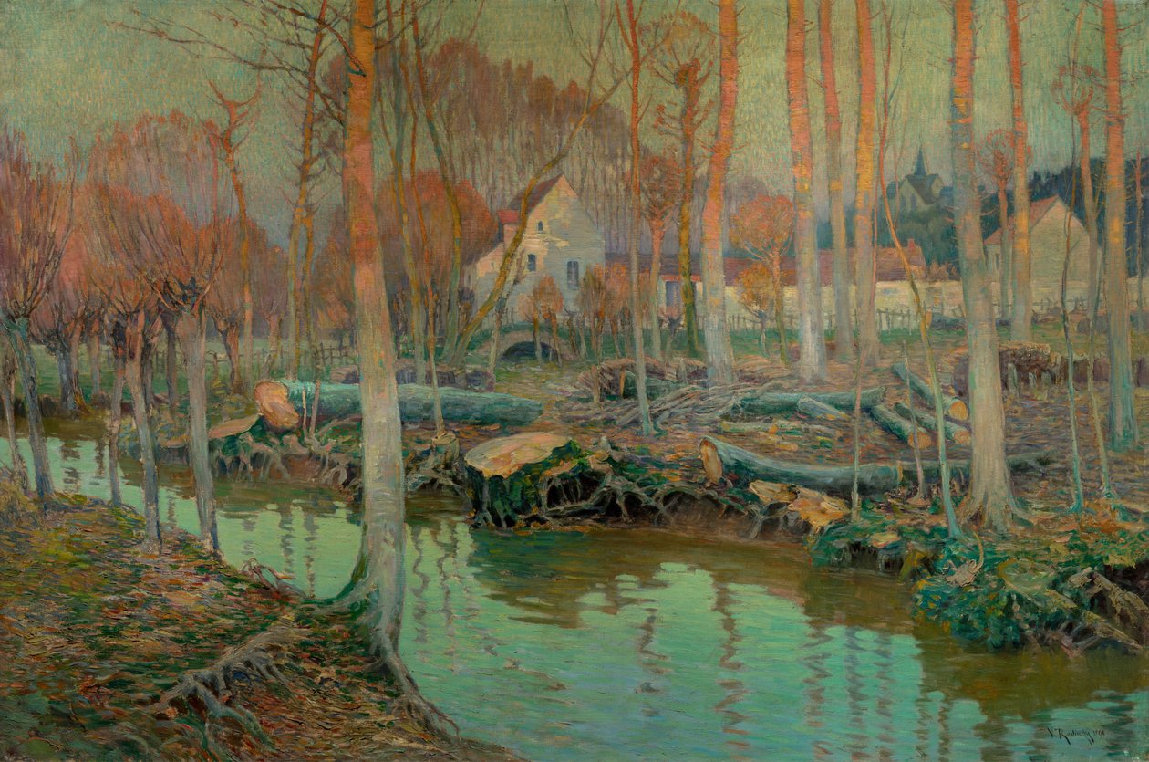 Den gamla kvarnen i Giverny, 1899 av Vaclav Radimsky