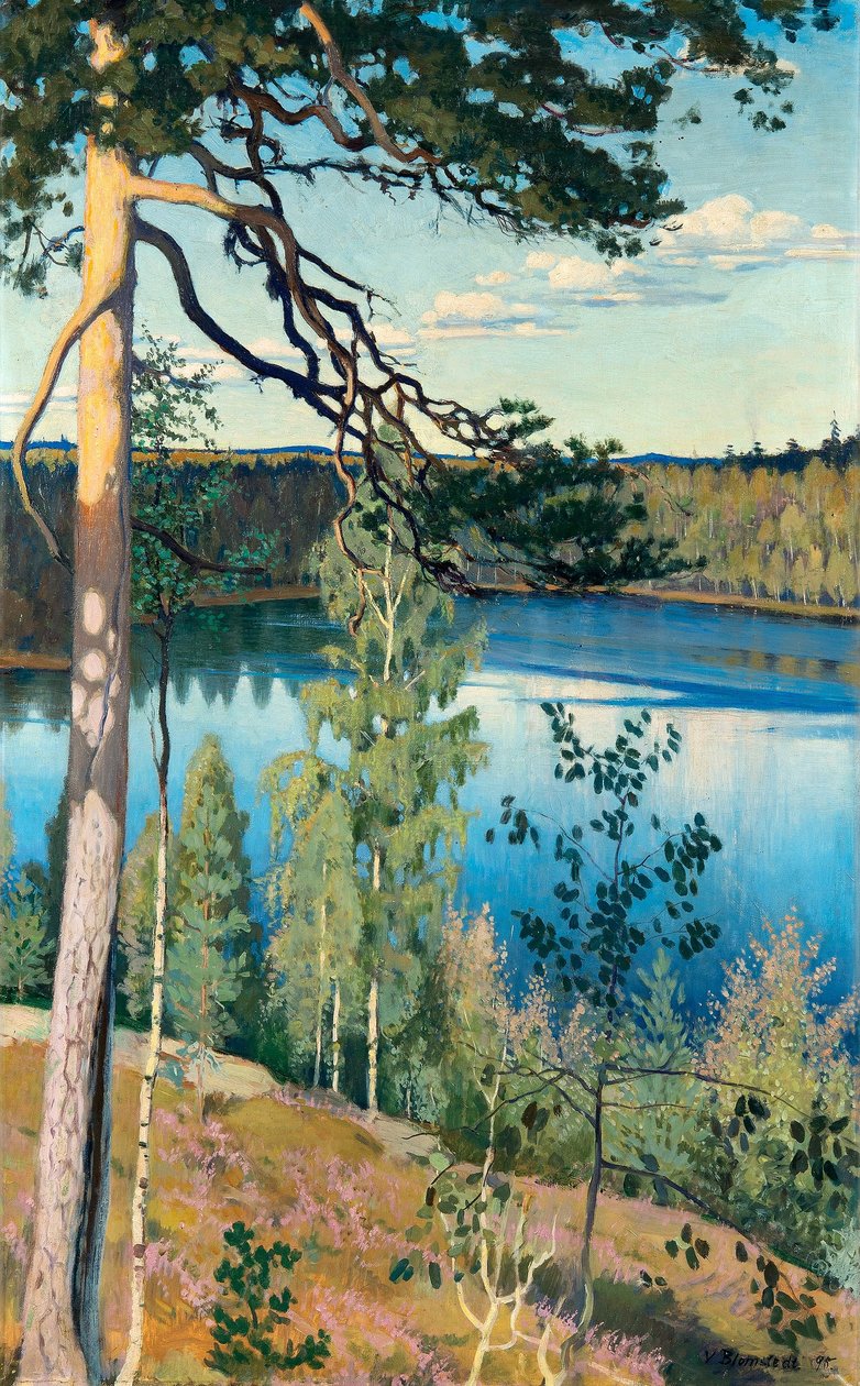  Eramaan jarvinEnglish: Svensk: Lake in the WildernessnSvenska: Sjo i odemarkenn av Vaino Blomstedt