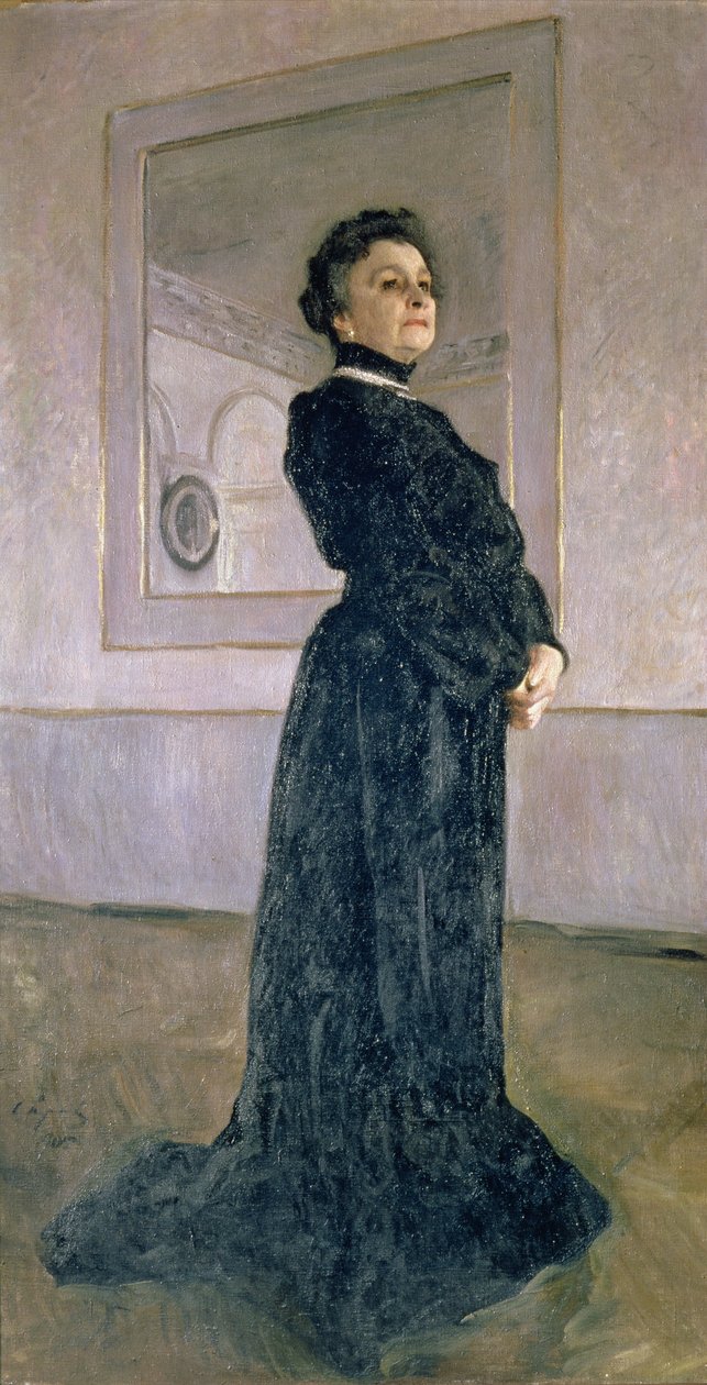 Porträtt av Maria Nikolaevna Ermolova (1853-1928) 1905 av Valentin Aleksandrovich Serov