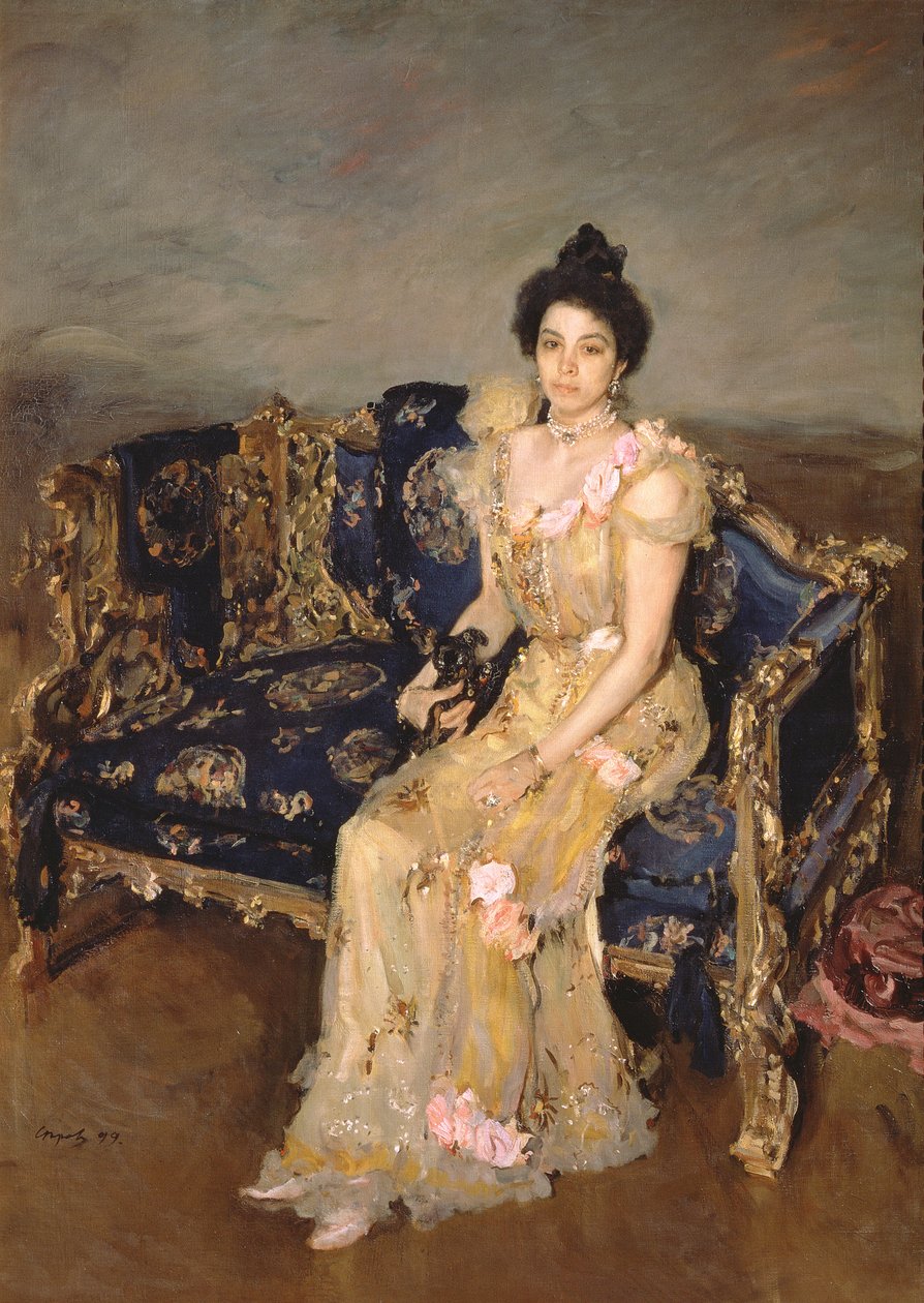 Porträtt av Sofia Mikhailovna Botkina, 1899 av Valentin Aleksandrovich Serov