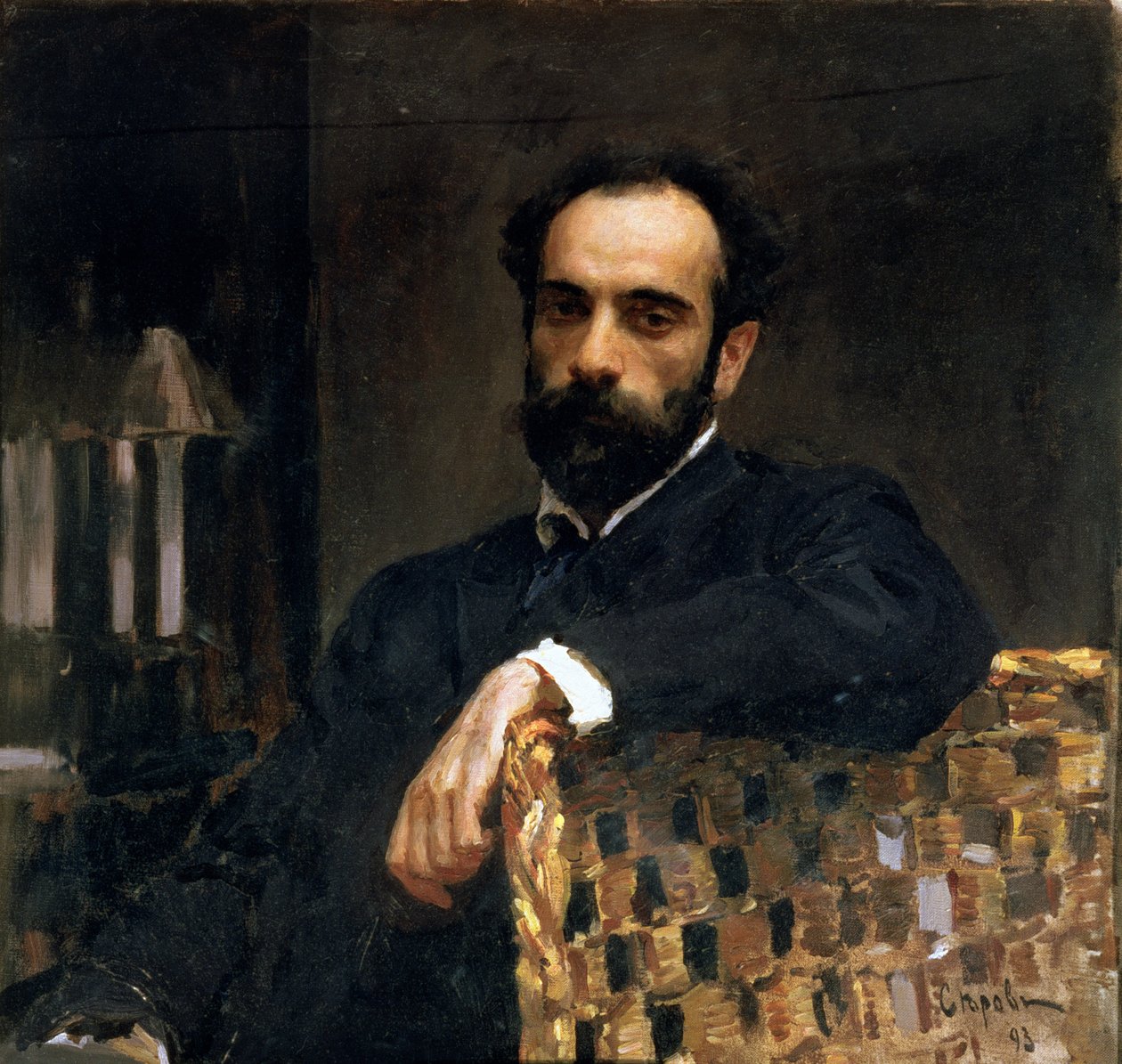 Ata o le tusiata o Isaac Ilyich Levitan (1860-1900), 1893 swed av Valentin Aleksandrovich Serov