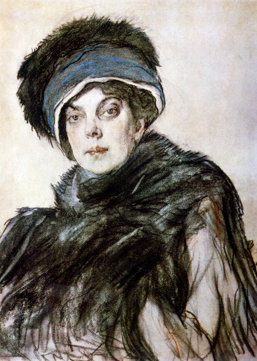 Porträtt av prinsessan Olga Orlova av Valentin Aleksandrovich Serov