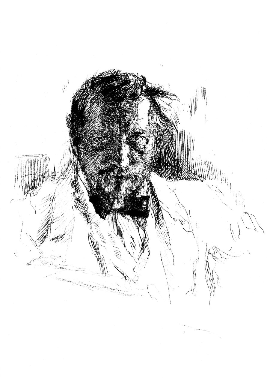 Självporträtt, 1898. av Valentin Aleksandrovich Serov