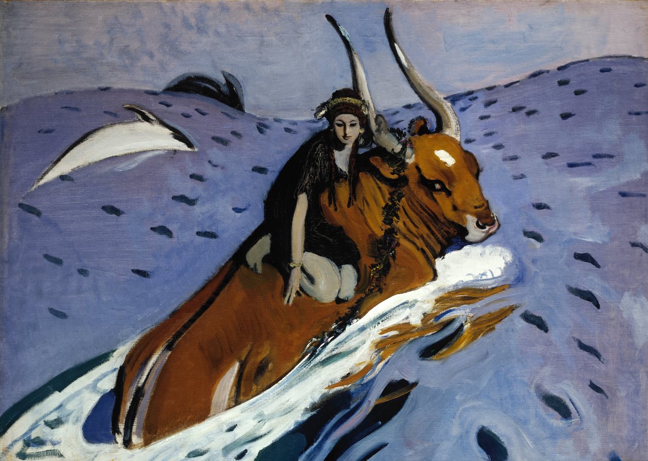Europas våldtäkt, 1910 av Valentin Aleksandrovich Serov