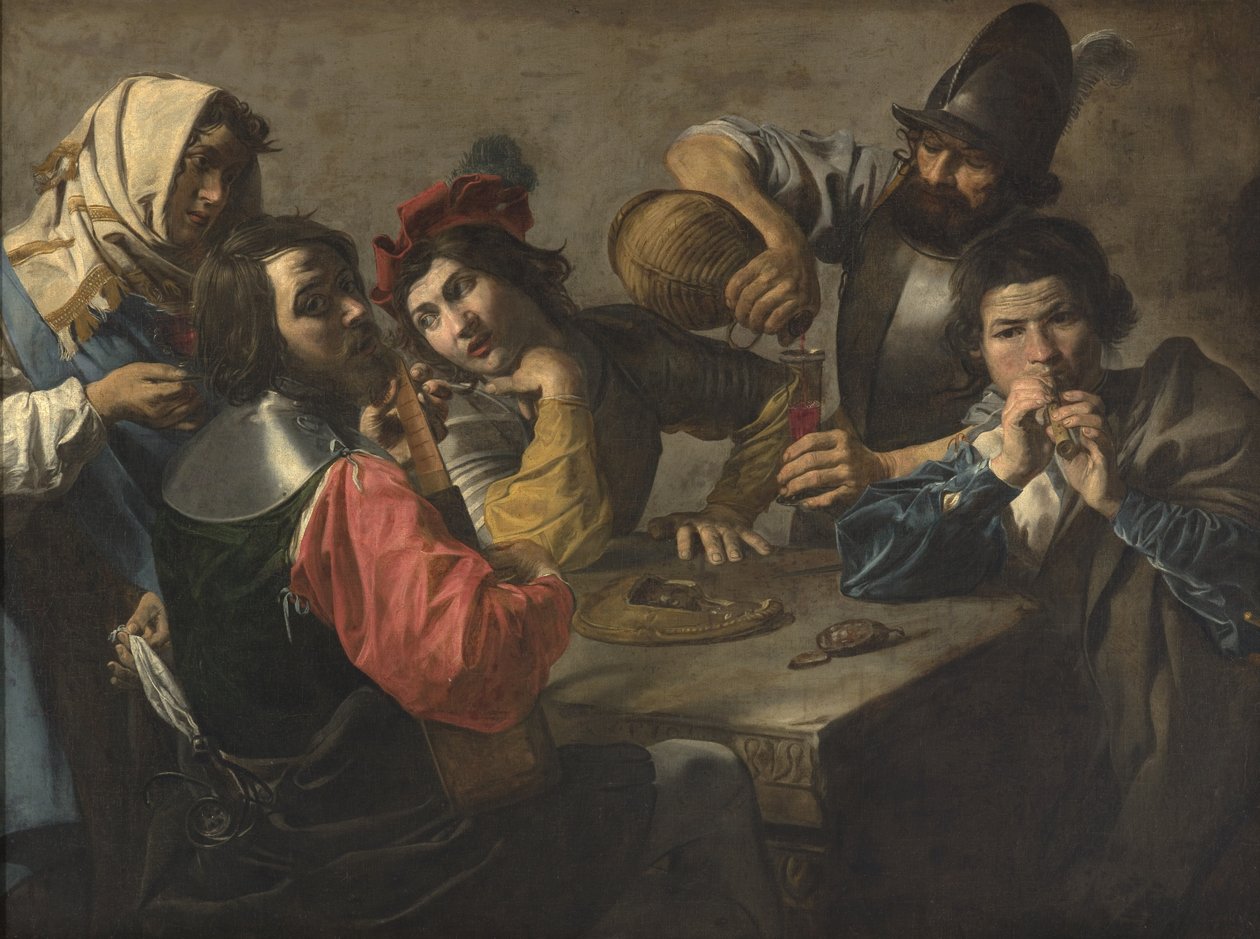 Konserten (olja på duk) av Valentin de Boulogne