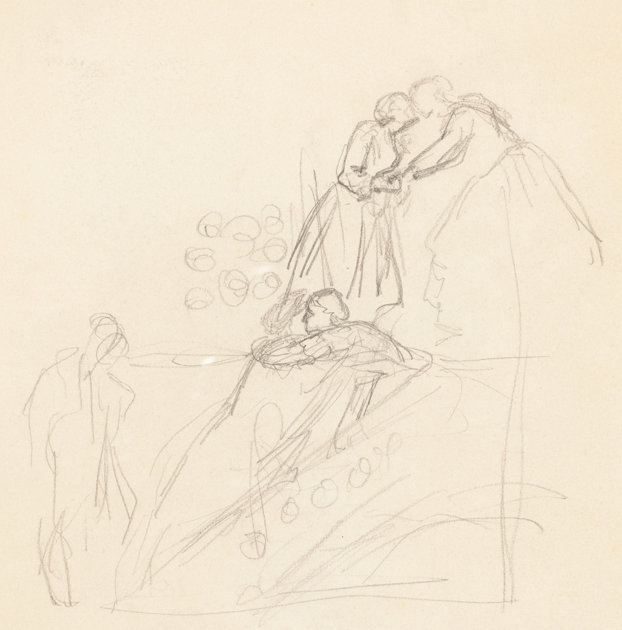 Figurstudier [verso] av Valentine Cameron Prinsep