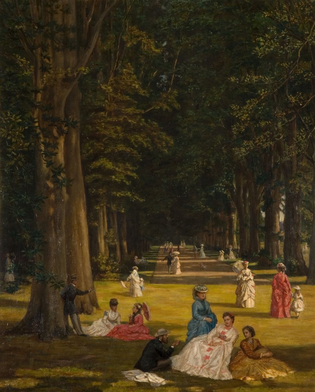 The Avenue, Wilderness, Kent, 1900. av Valentine Cameron Prinsep