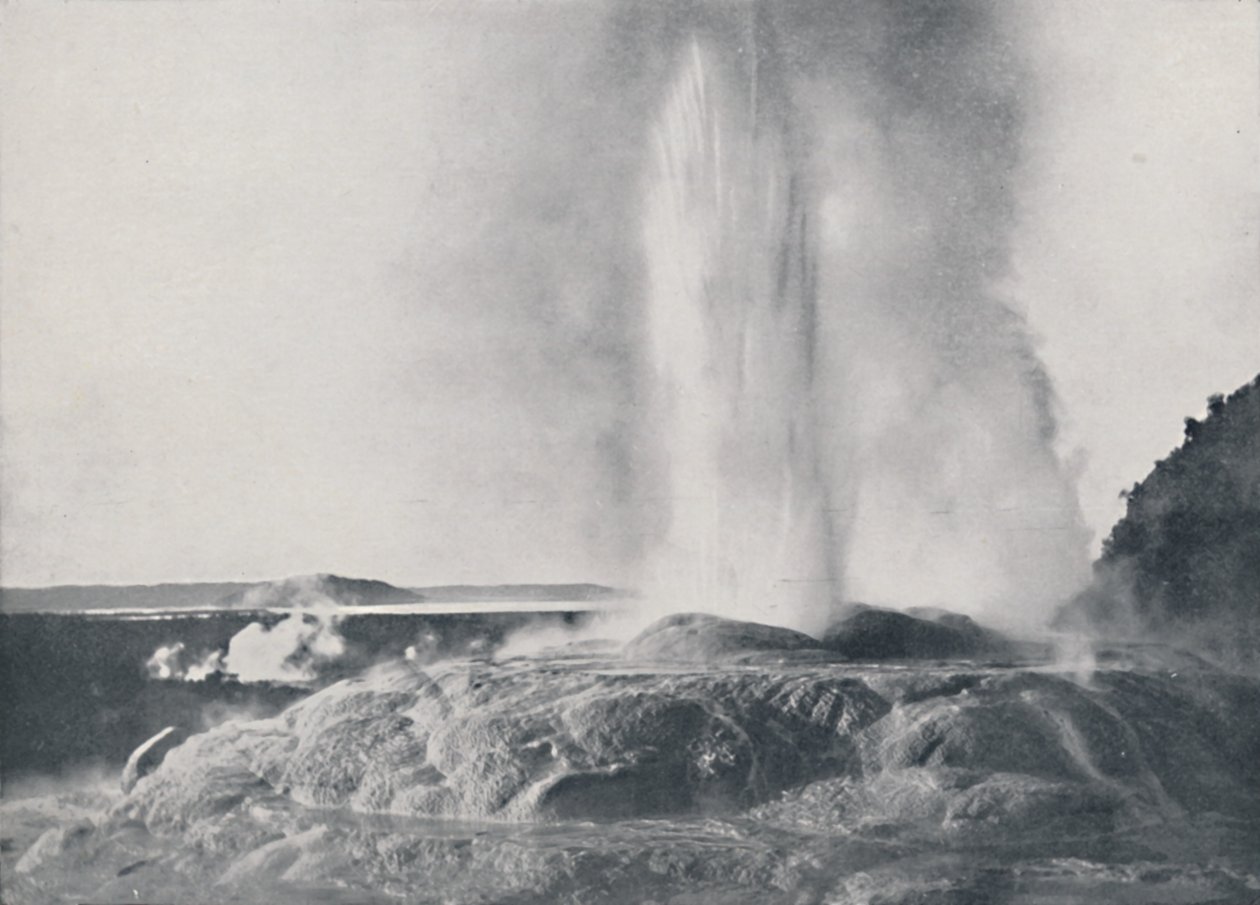 Geyser, Nya Zeeland, 1924 av Valentine and Sons Ltd