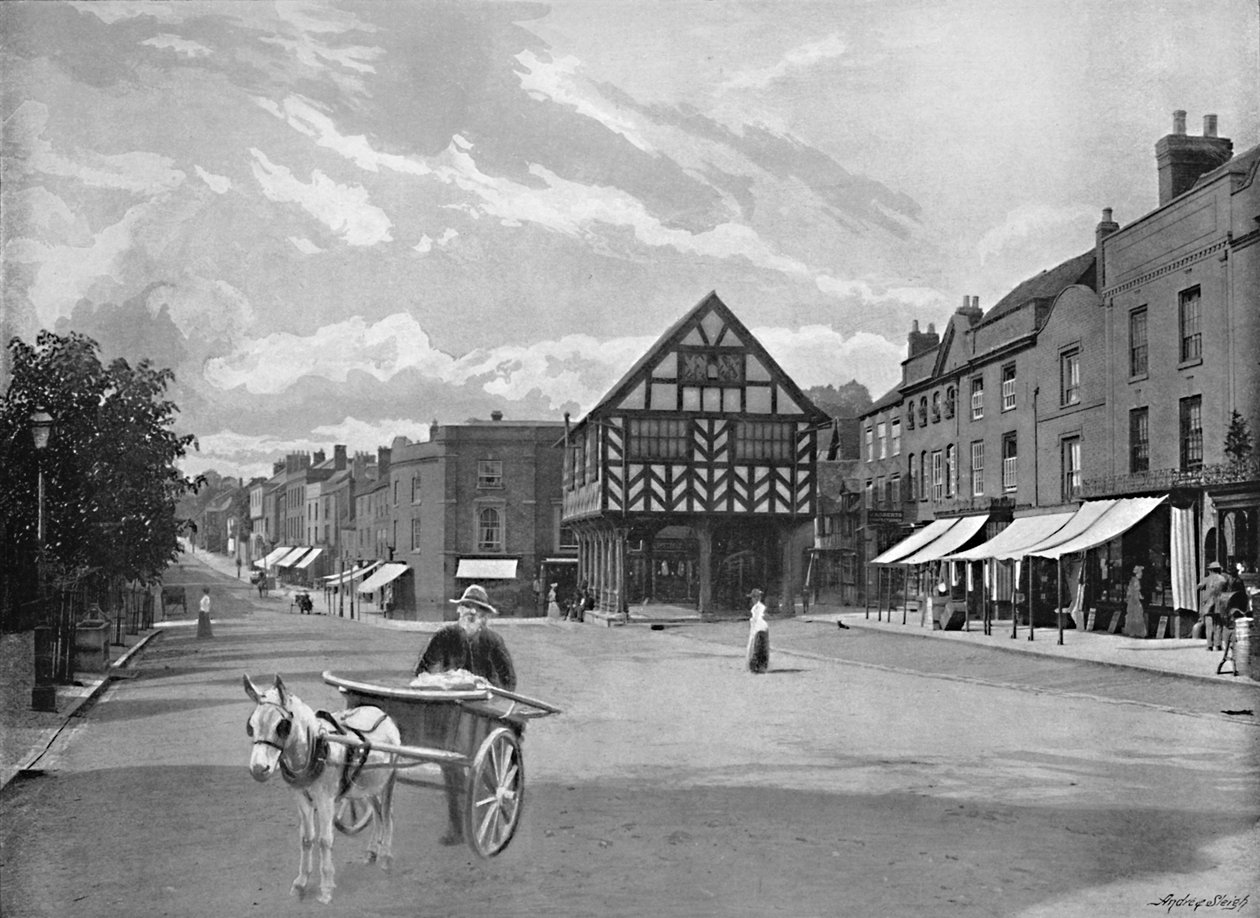 Market Place, Ledbury, c1896 av Valentine and Sons Ltd