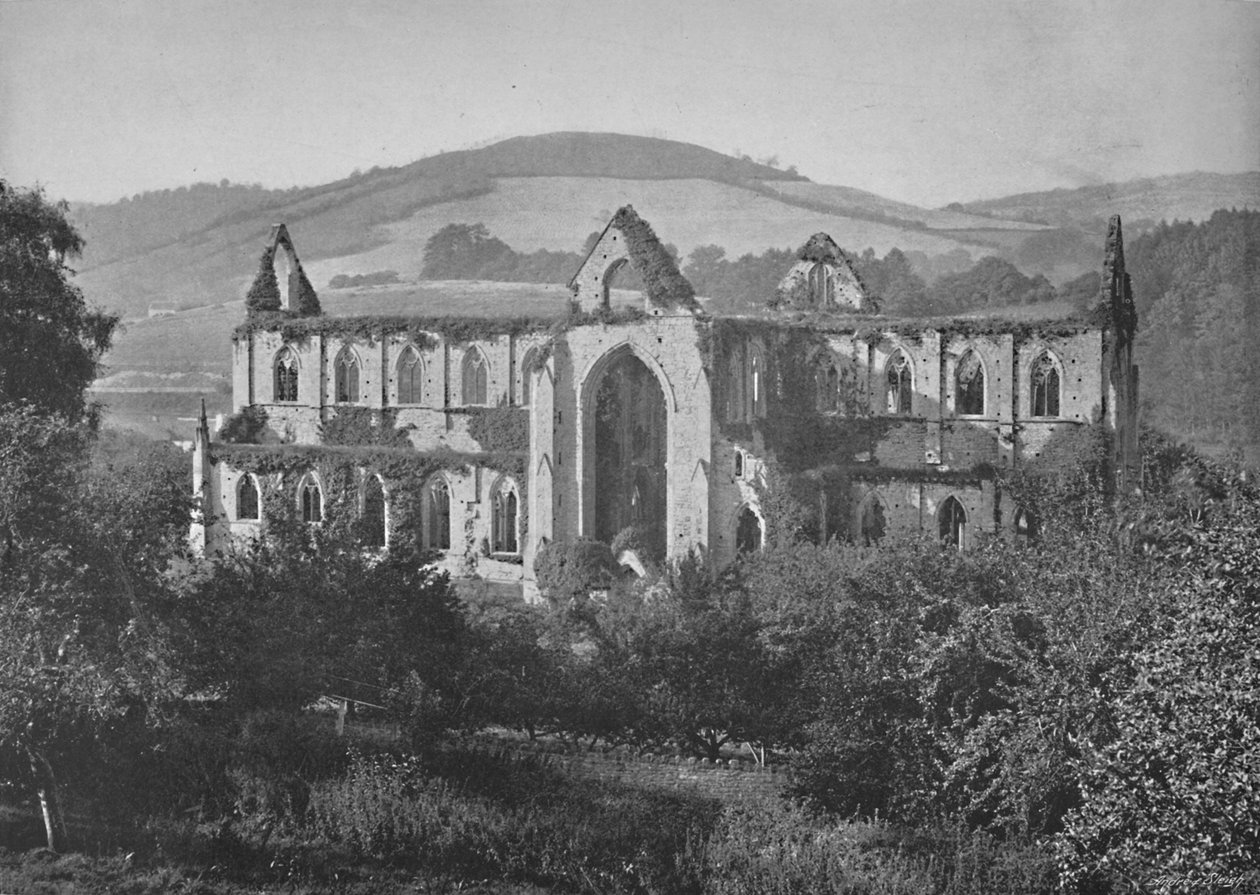 Tintern Abbey, c1896 av Valentine and Sons Ltd