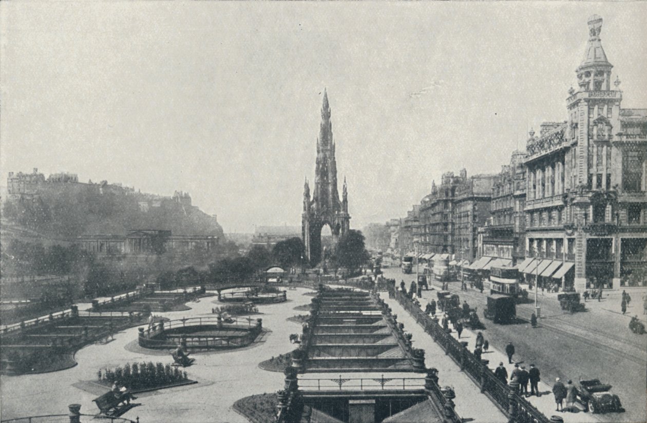 Princes Street, Edinburgh, 1910 av Valentine and Sons Ltd