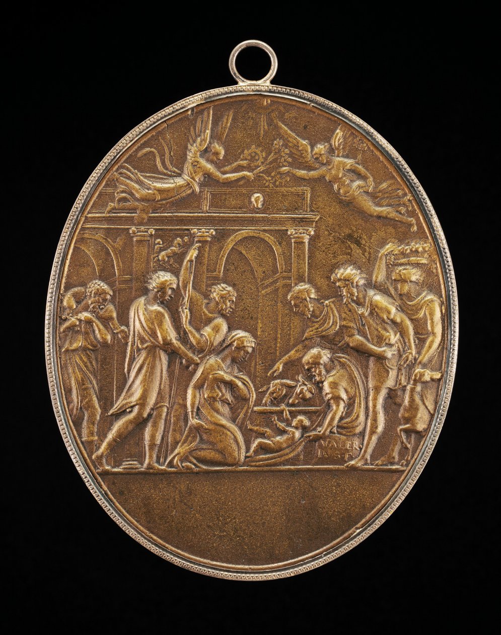 Herdarnas tillbedjan, 1530-talet. av Valerio Belli
