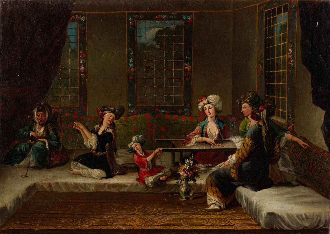 Kvinnors broderi, 1730-tal av Vanmour