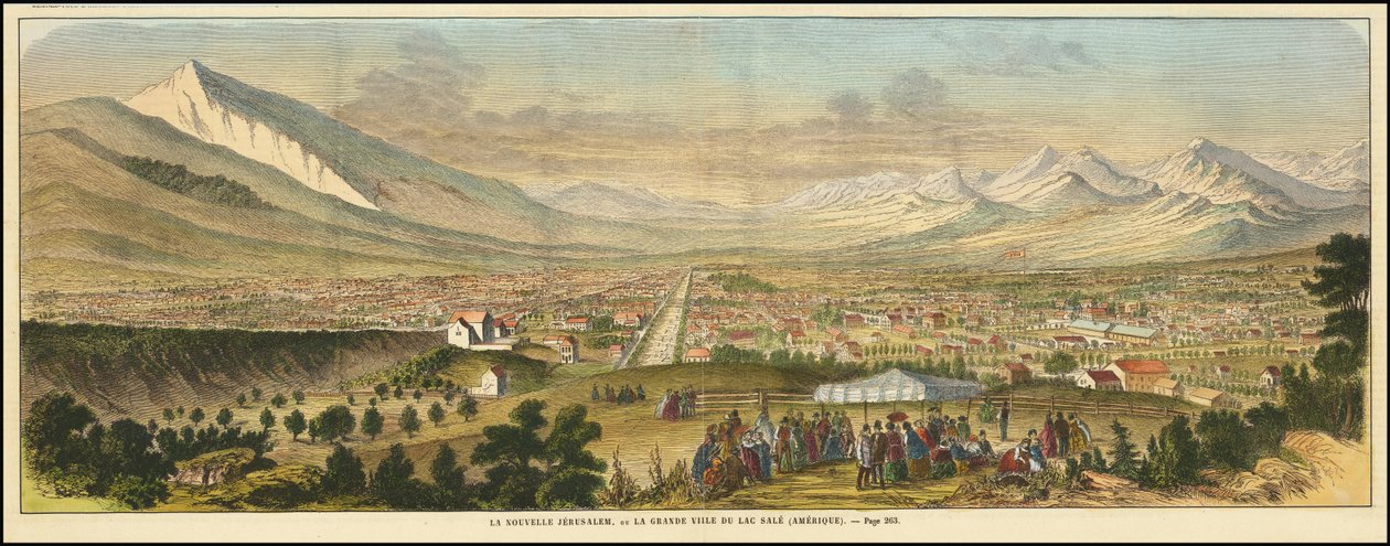 1863 vy Salt Lake City av Various