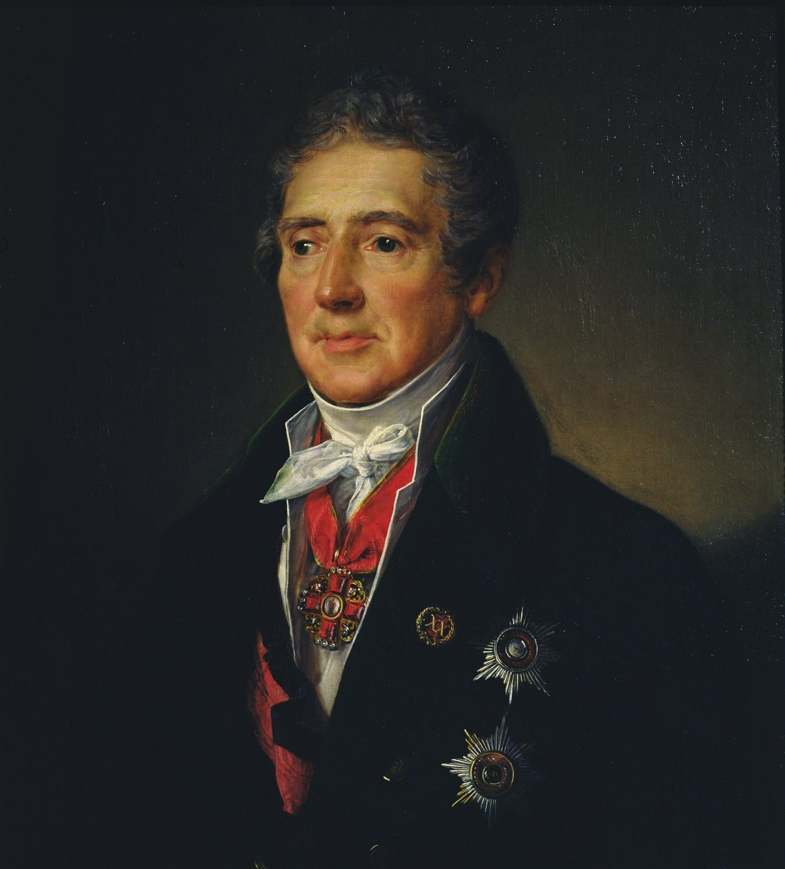 Porträtt av Ivan Dmitriev, 1835 av Vasili Andreevich Tropinin