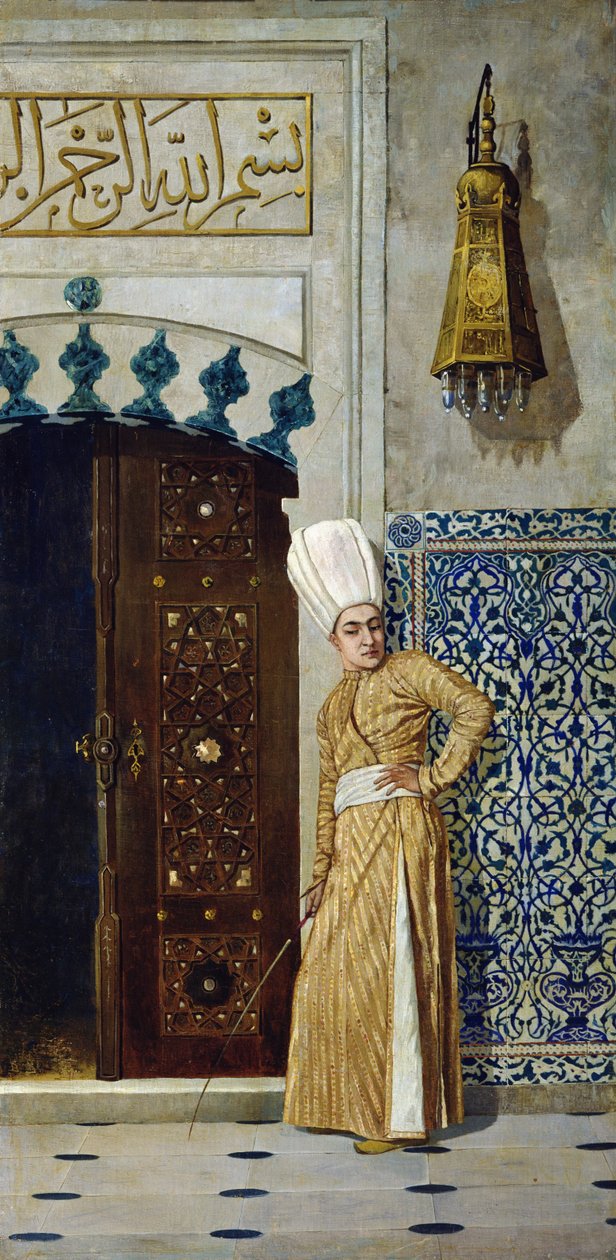 En eunuck framför dörren till haremet av Vasili Vasilievich Vereshchagin