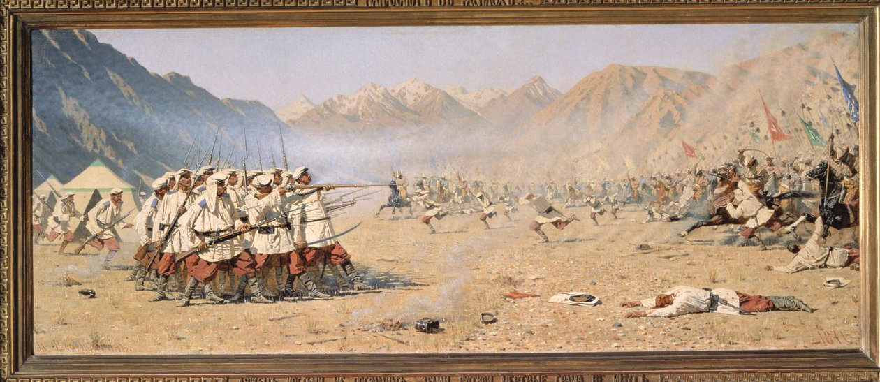 Surprise Attack, 1871 swed av Vasili Vasilievich Vereshchagin