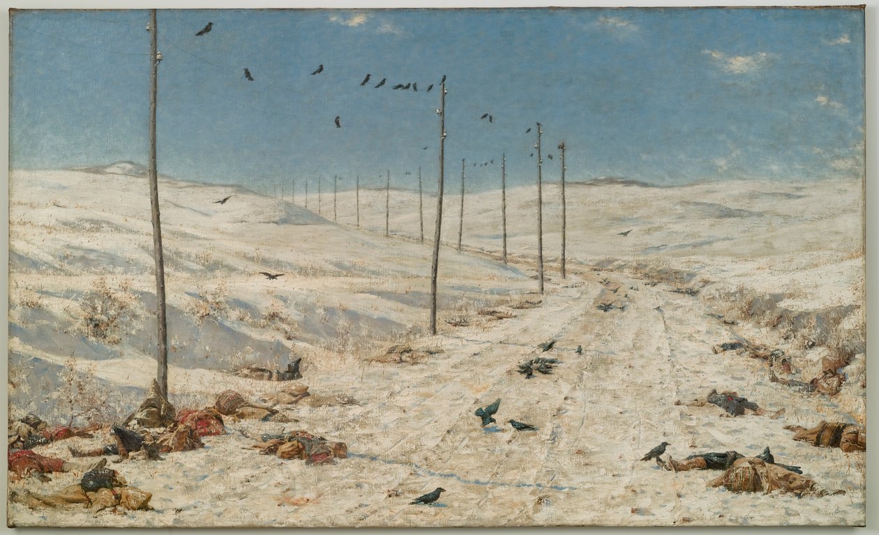 Krigsfångarnas väg, c.1878-79 av Vasili Vasilievich Vereshchagin