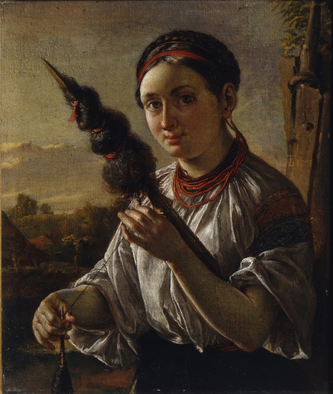 Spinner, 1821 av Vasili Andreevich Tropinin