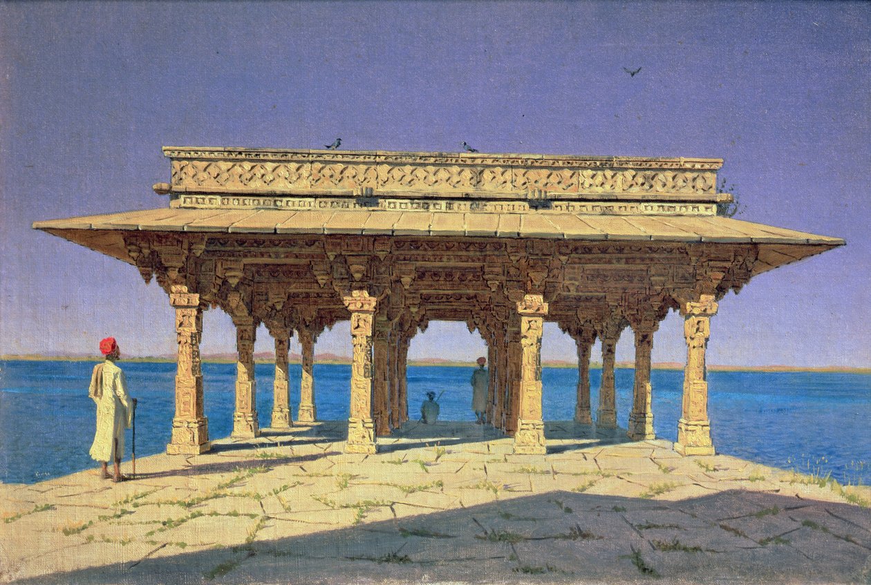 Kväll vid sjön av Vasili Vasilievich Vereshchagin
