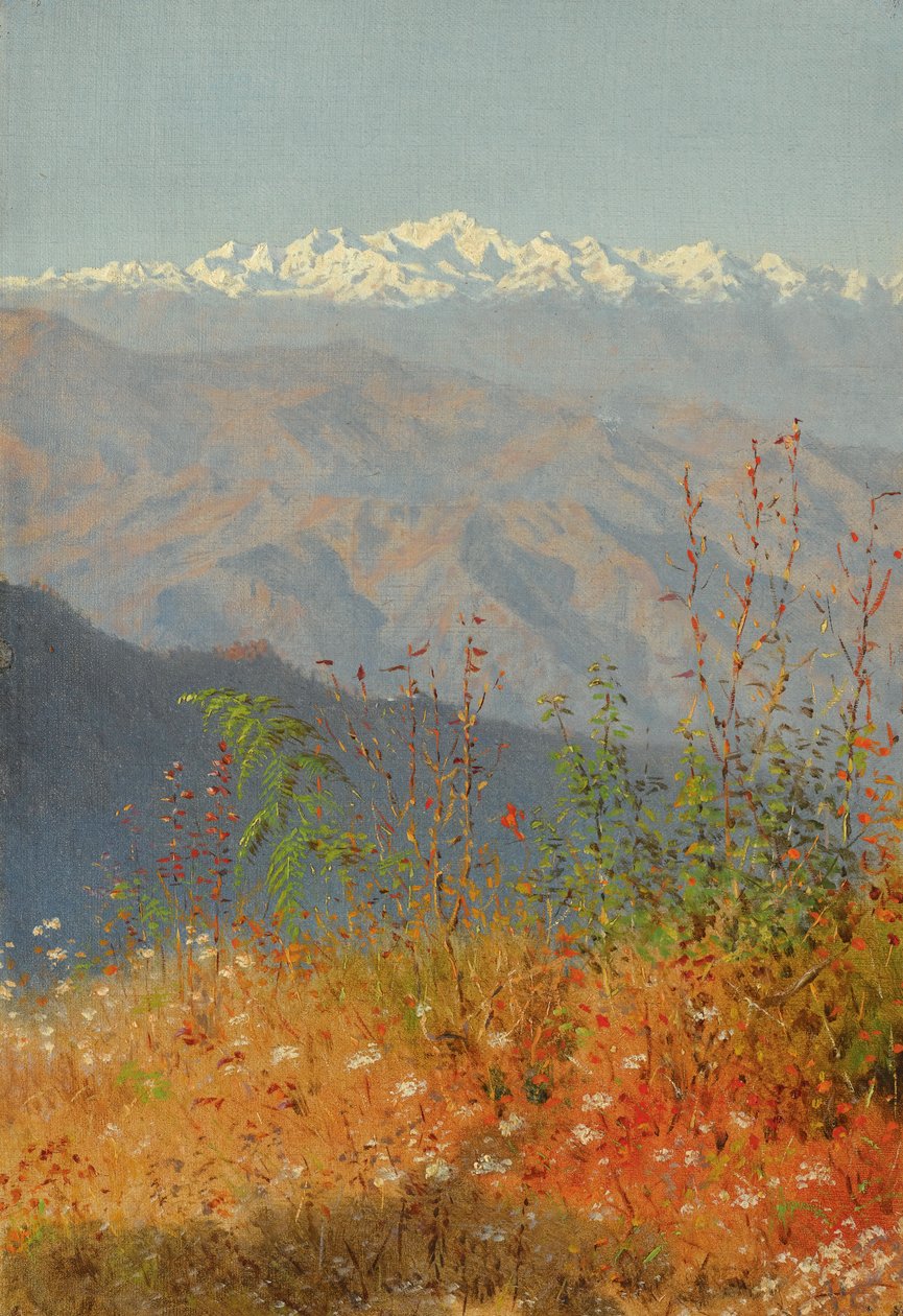 Solnedgång i Himalaya av Vasili Vasilievich Vereshchagin