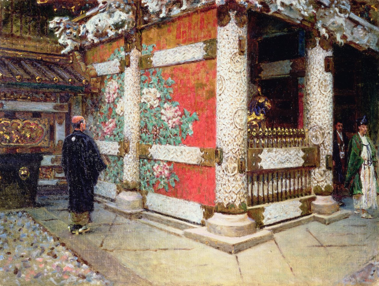 Shintotemplet i Nikko, Japan av Vasili Vasilievich Vereshchagin