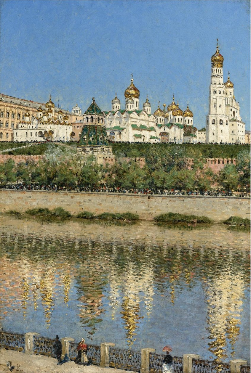 Utsikt över Kreml i Moskva av Vasili Vasilievich Vereshchagin