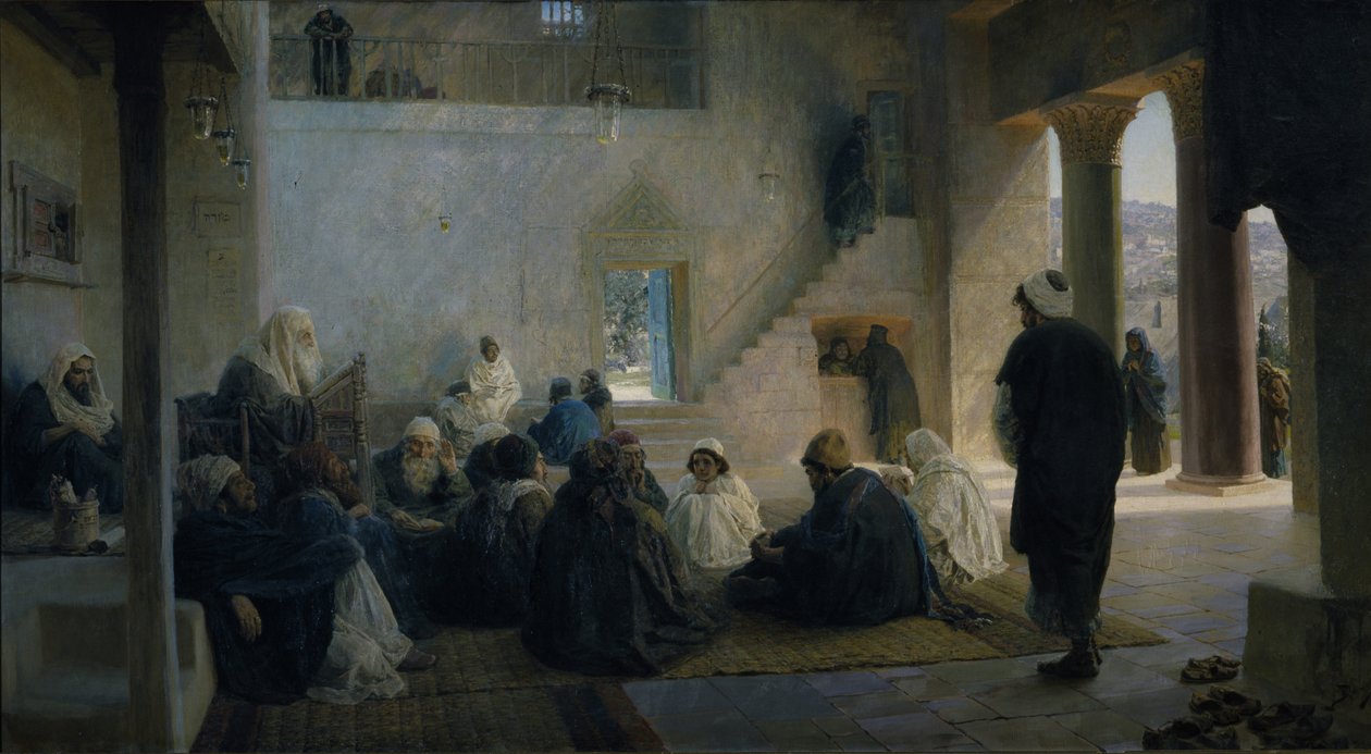Kristus bland läkarna, 1896 av Vasilij Dmitrievich Polenov