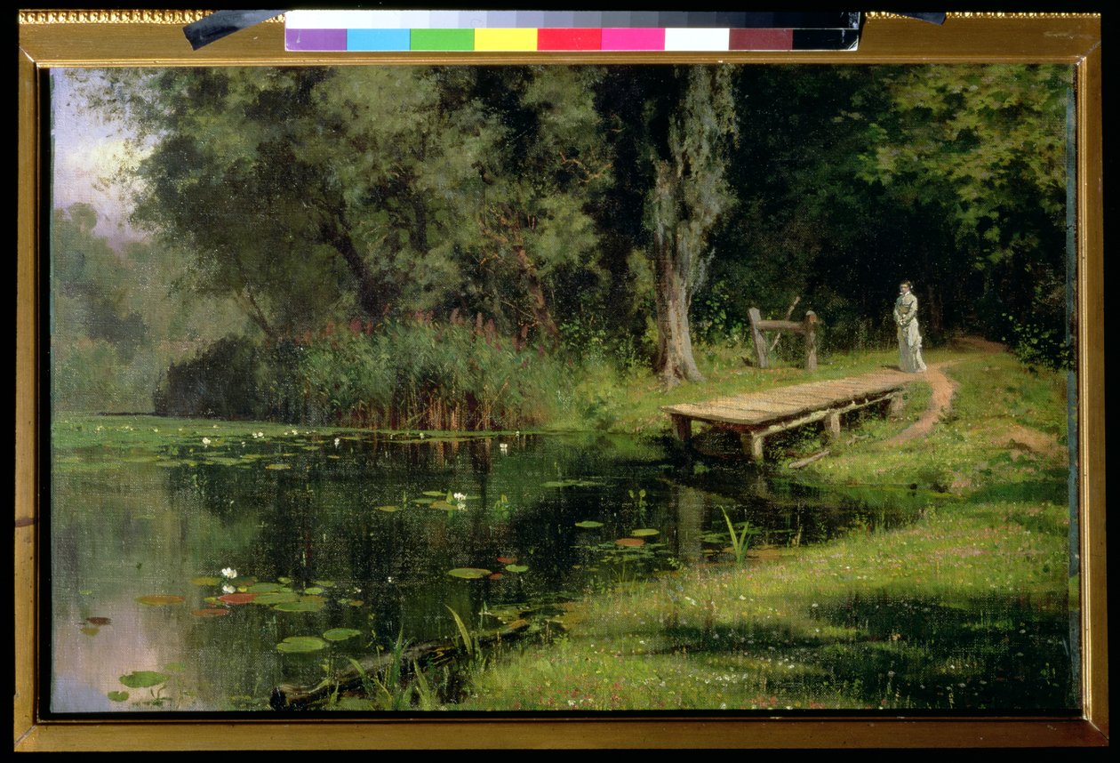 Den övervuxna dammen, 1880 av Vasilij Dmitrievich Polenov