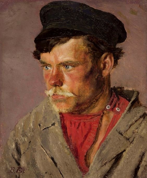 Portrait of a peasant.  av Vasili Vasilievich Vereshchagin