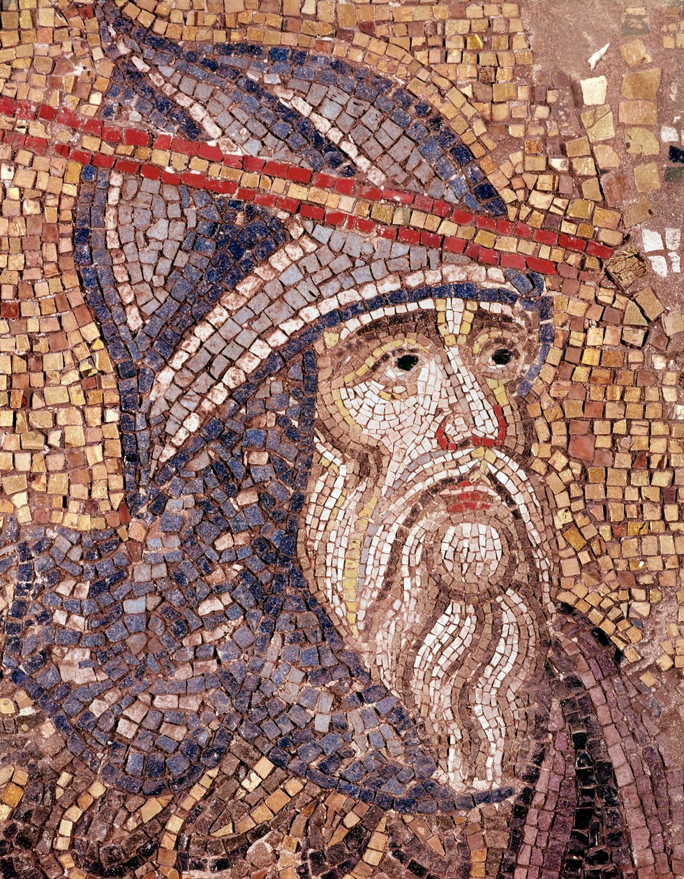 Chef för en soldat (mosaik av Veneto Byzantine School