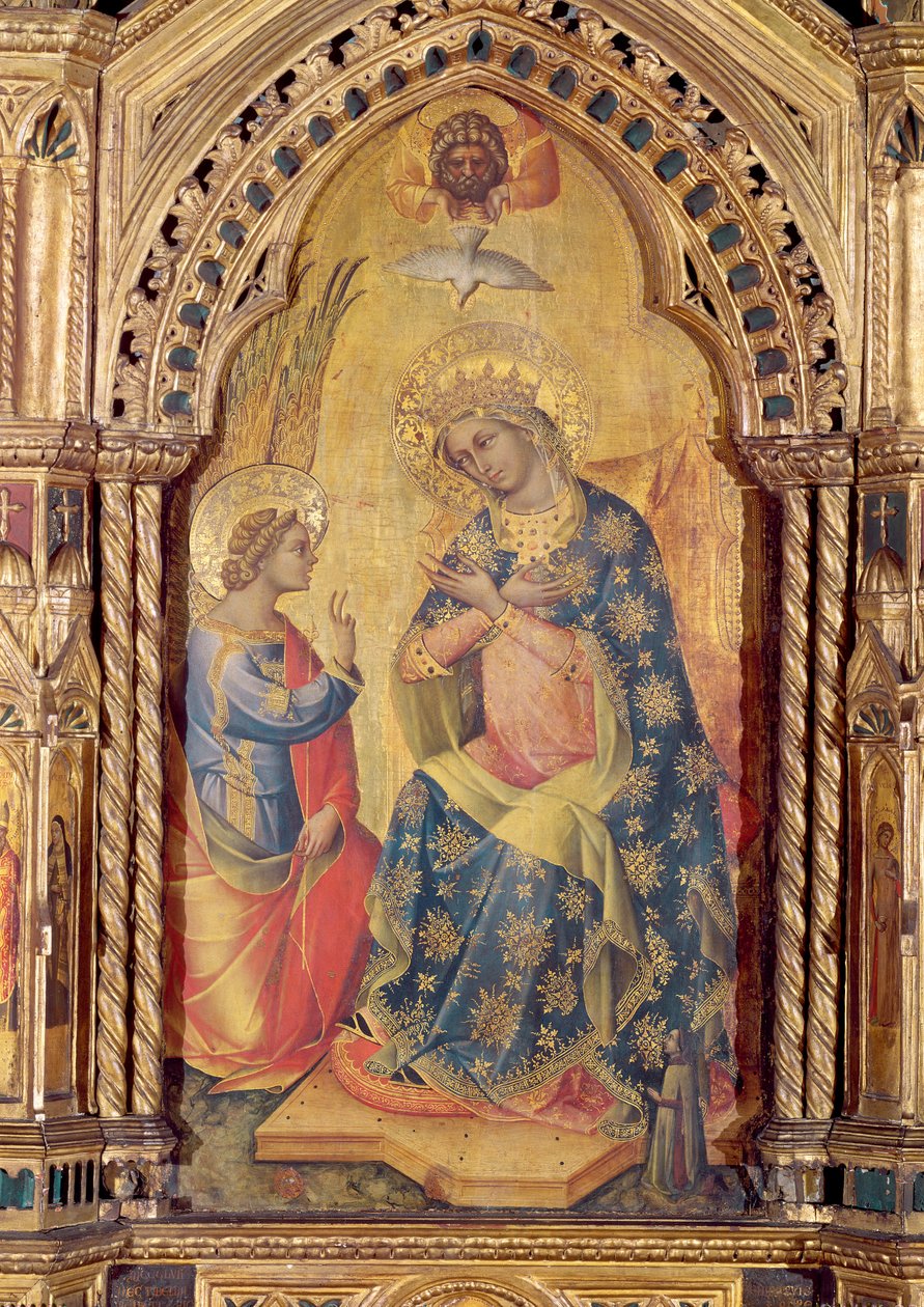 Bebådelsen (del av polyptyk) av Lorenzo Veneziano