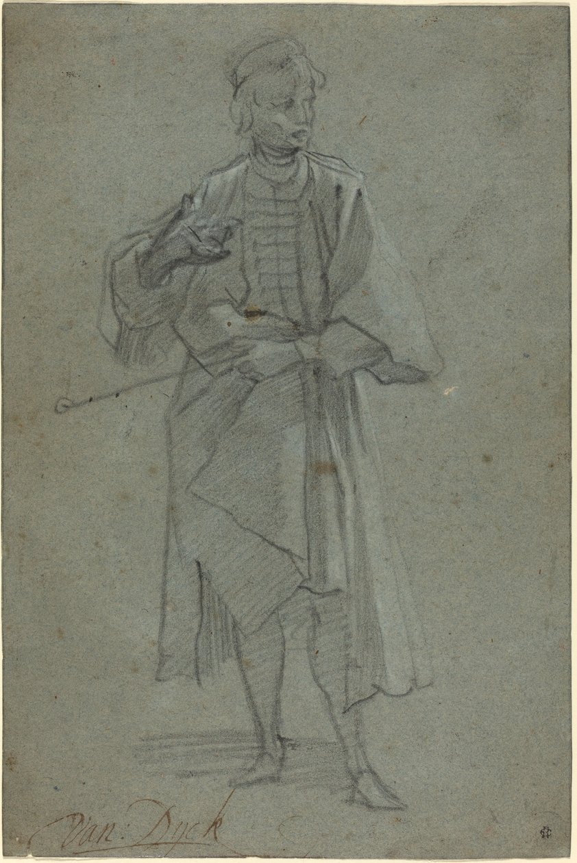 Figur av en man [recto] av Ventura Salimbeni
